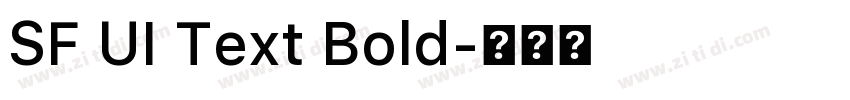 SF UI Text Bold字体转换